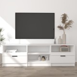 Cumpara ieftin Comodă TV, alb, 150x33,5x45 cm, lemn prelucrat
