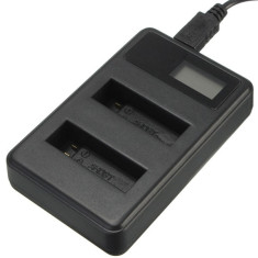 Incarcator LCD dual AHDBT-501 pentru GoPro Hero 5 Black Edition, GoPro Hero 5, GP 432