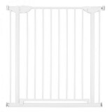 Poarta de siguranta metal Childhome Eltra Doorgate Pressure 75-81 cm, Alb