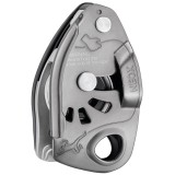 Dispozitiv Asigurare Alpinism PETZL Neox Gri, Blocare Asistata, Coarda 8.5-11mm, Catarare Cap Coarda/Moulinette, UIAA