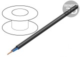 Cablu Electric Negru 2x0.75mm2 300V/500V