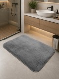 Cumpara ieftin Covoras Eco-blana Moonbeam Imitatie Blana Iepure, Grafit, Marime 60 x 90 cm, Lungime Fir 10 mm, Poliester, Antialergic, Living, Dormitor, Sufragerie,