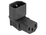 Cablu IEC C13 mamă la IEC C14 tată unghi 10A 250V DELOCK 80472