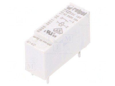 Releu Electromagnetic SPST-NO 18VDC 8A 250VAC foto