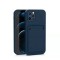 Husa protectie flippy cu suport card compatibila cu apple iphone 12 albastru