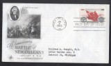 United States 1965 New Orleans battle FDC K.622