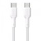 Cablu Date si Incarcare USB-C - USB-C Dudao L9C, 65W, 1m, Alb