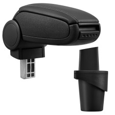 [pro.tec] Marca specifica pentru cotiera auto VW Touran / VW Caddy (2K) - cotiera auto - cu compartiment pentru depozitare - imitatie piele - negru Ha foto