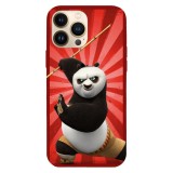 Husa compatibila cu Apple iPhone 14 Pro, Viceversa, model Master Ping Xiao Po Kung fu panda, Silicon, TPU, Transparent, Carcasa
