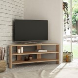 Cumpara ieftin Comoda TV Stejar Thales Salvador 114x45x36 cm, PAL melaminat, suport TV, consola TV living
