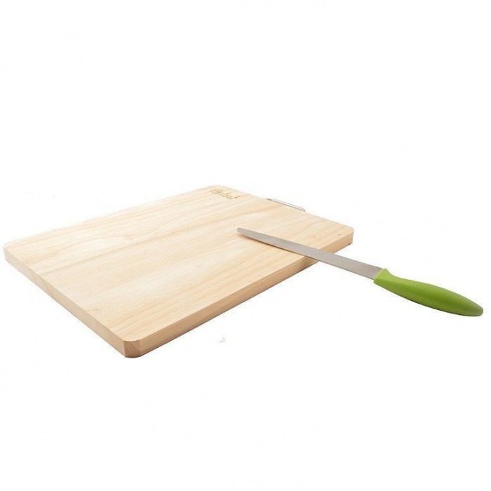 Tocator lemn 40*30*2cm maner metal Handy KitchenServ