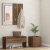 Gossi set de mobilier pentru hol, stejar maro, lemn prelucrat