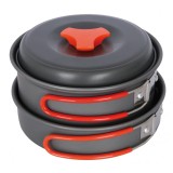 Set Vase Camping Husky Tiber, Aluminiu, Oala + Tigaie, 400g, Outdoor, Gatit Portabil