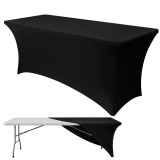 Husa elastica neagra pentru masa de evenimente Ruhhy 183x75x75 cm