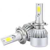 Set 2xBecuri far, LED, C6, H7, 36w, 7600lm, 12V, Oem