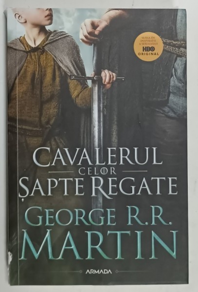 CAVALERUL CELOR SAPTE REGATE de GEORGE R.R. MARTIN , 2025 , COTOR CU FRAGMENT LIPSA *