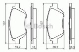 Set placute frana,frana disc CITROEN DS3 (2009 - 2015) BOSCH 0 986 494 438