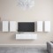 vidaXL Set dulapuri TV, 6 piese, alb, lemn prelucrat 3078679