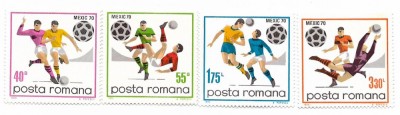 Romania (336) - C.M. de Fotbal - Mexic, 1970 - serie neobliterata foto