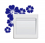 Sticker decorativ pentru intrerupator, Flori, 11 cm, 12208ST-23