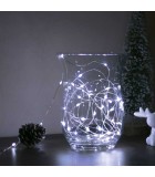 Sir de lumini LED Festiv 5m 50LED alb rece 3x AA, Oem