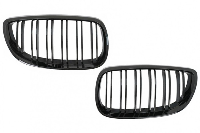 Grile Centrale BMW Seria 3 E92 E93 Coupe Convertible PreLCI (2006-2009) Double Stripe M-Package Sport Design Performance AutoTuning