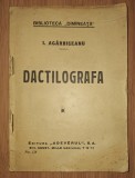 I. Ag&acirc;rbiceanu - Dactilografa (Editura "Adevărul" S. A., interbelică)