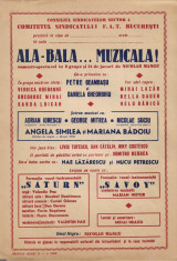 A1062 Afis concert Savoy Angela Similea Nae Lazarescu etc anii 1970 comunist foto