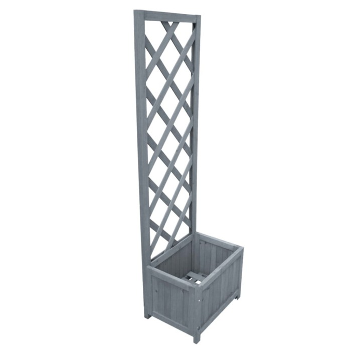 vidaXL Jardinieră cu spalier, 40 x 30 x 135 cm, lemn masiv de brad 310037