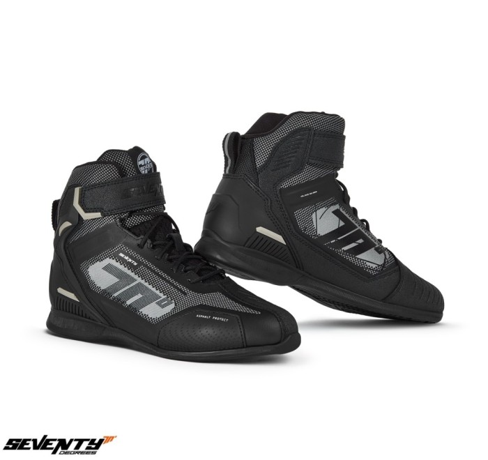 Ghete (cizme) pentru scuter - motocicleta Racing Unisex Seventy model SD-BR2 Veloce culoare: negru Negru 39