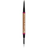 NYX Professional Makeup Blade &amp; Shade creion pentru sprancene cu pensula culoare 01 Ash Blonde 0.06 g