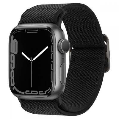 Curea Spigen Fit Lite pentru Apple Watch 4/5/6/7/8/9/Se/Ultra 1/2 (42/44/45/49 mm) Negru foto