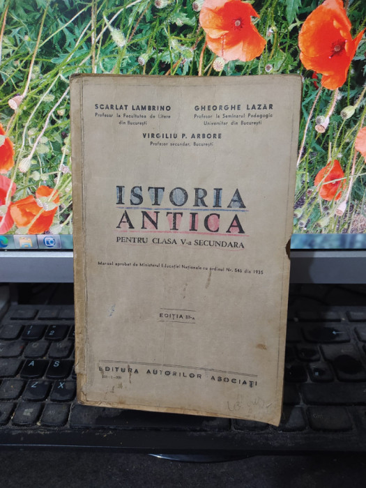 Istoria antică pentru clasa V-a secundară, Lambrino, Lazăr și Arbore, 1939, 157