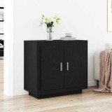 VidaXL Bufet Negru 80 x 40 x 75 cm Lemn compozit