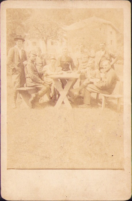 P591 Poză militari austro-ungari 1916 Galiția Feldpost 49