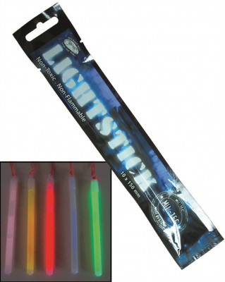 Baton iluminare 1x15 cm Mil-Tec Rosu foto