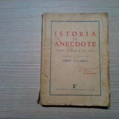 ISTORIA IN ANECDOTE - Vorbe de Duh si cu Talc - Const. A. I. Ghica -1944, 191 p.