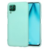 Husa premium din silicon pentru huawei p40 lite - softflex, microfibra, sea blue