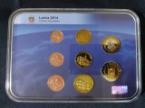 Set Euro - Probe - Letonia 2014 , 8 monede, Europa