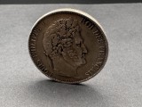 Moneda Franța 5 Francs 1844 Lille 5 Franci Argint, Europa