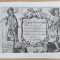 GRAVURA PE METAL ,ANGLIA , FRONTISPICIUL UNEI CARTI de JOHN SPRED , DATATA 1627