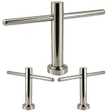 Suport Picioare Coafor Enzo Flati, Cromat, Antiderapant, Dimensiuni 25x35 cm