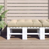 VidaXL Pernă pentru paleți, bej, 120x80x12 cm, material textil