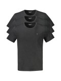 Cumpara ieftin Tommy Hilfiger, Set 3 tricouri barbati, cu mini logo, Regular fit, Negru, S