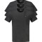 Tommy Hilfiger, Set 3 tricouri barbati, cu mini logo, Regular fit, Negru, S
