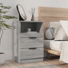vidaXL Noptieră, gri sonoma, lemn prelucrat