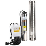 Pompa Submersibila Inox IBO Polonia, 4ISP 3-16, 1.1K W, 83 l/min, H Refulare 100 m, 4 Toli, Cablu 20 m