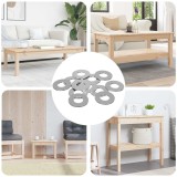 vidaXL &Icirc;mbinări 12 pcs Argintiu 16 x 16 x 1,5 cm Fier 864464