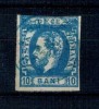 1871 - Carol I cu barba, 10bani albastru, stampilat