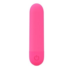 Vibratoare pentru incepatoare - Stefan Mini Vibrator Masator Fucsia Super Puternic 10 Moduri de Vibratie Reincarcabil Rezistent la Apa